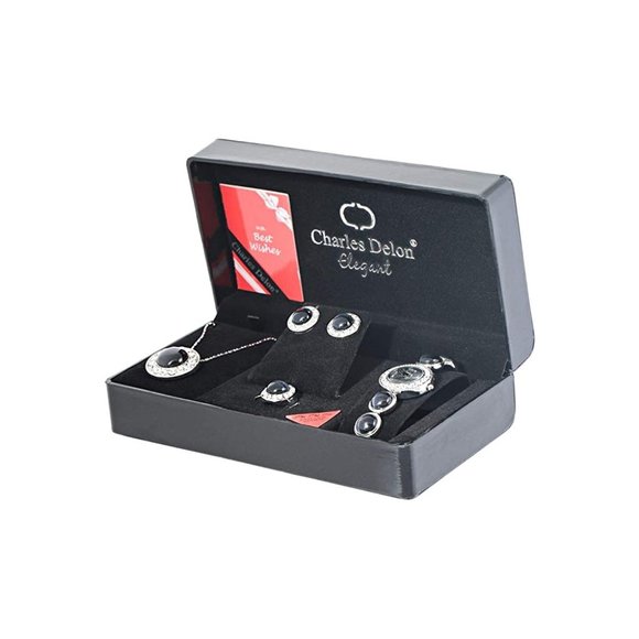 Charles Delon Dress/Formal Silver/Black Watch main image 4